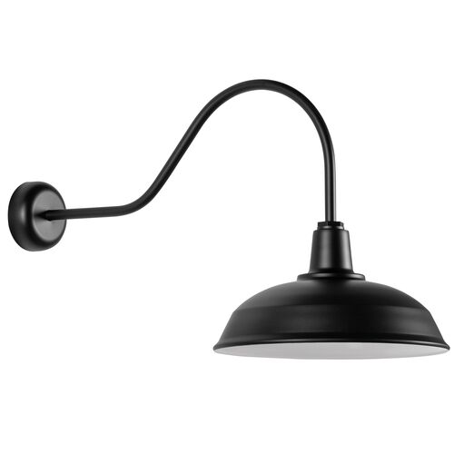 Zorren Outdoor Wall Sconce, Matte Black