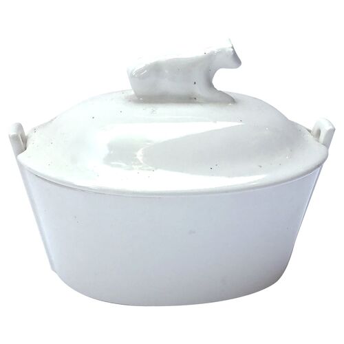 Cow-Handled Covered Butter Dish~P77369580