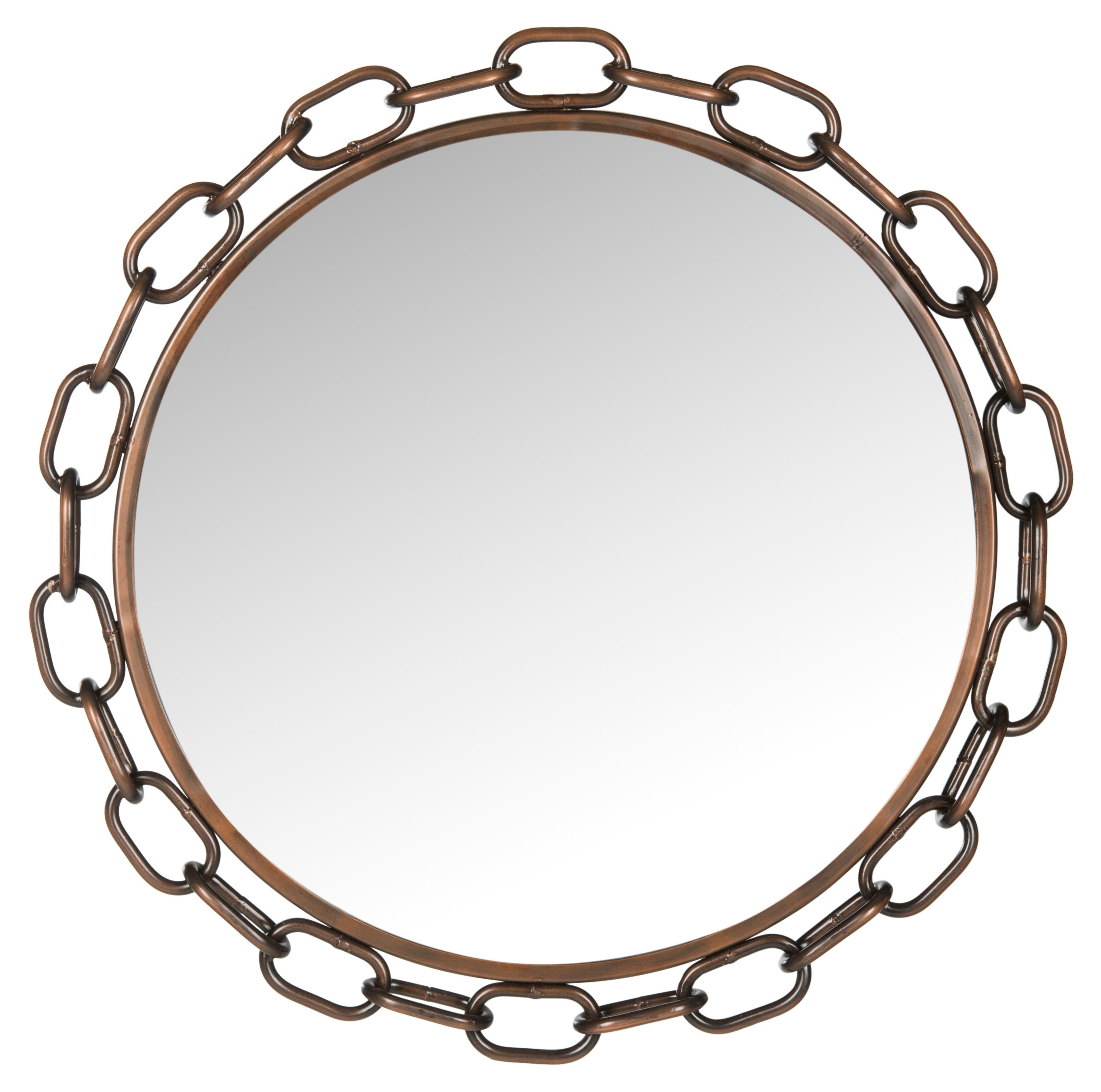 Atlantis Chain Link Wall Mirror, Copper One Kings Lane