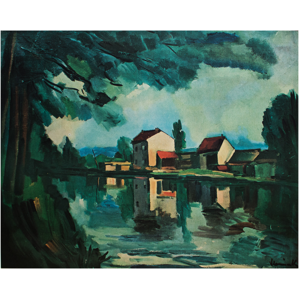 1940s Maurice Vlaminck, River Bank~P77660943
