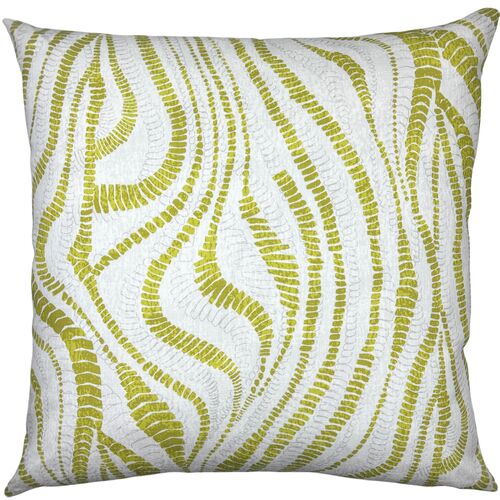 Greer 22x22 Printed Pillow, Citron