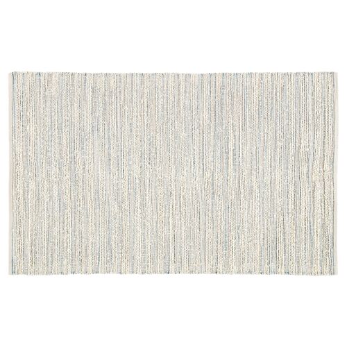 Yarid Flat-Weave Rug, Cream/Blue Yarid Flat-Weave Rug, Cream/Blue~P77415119
