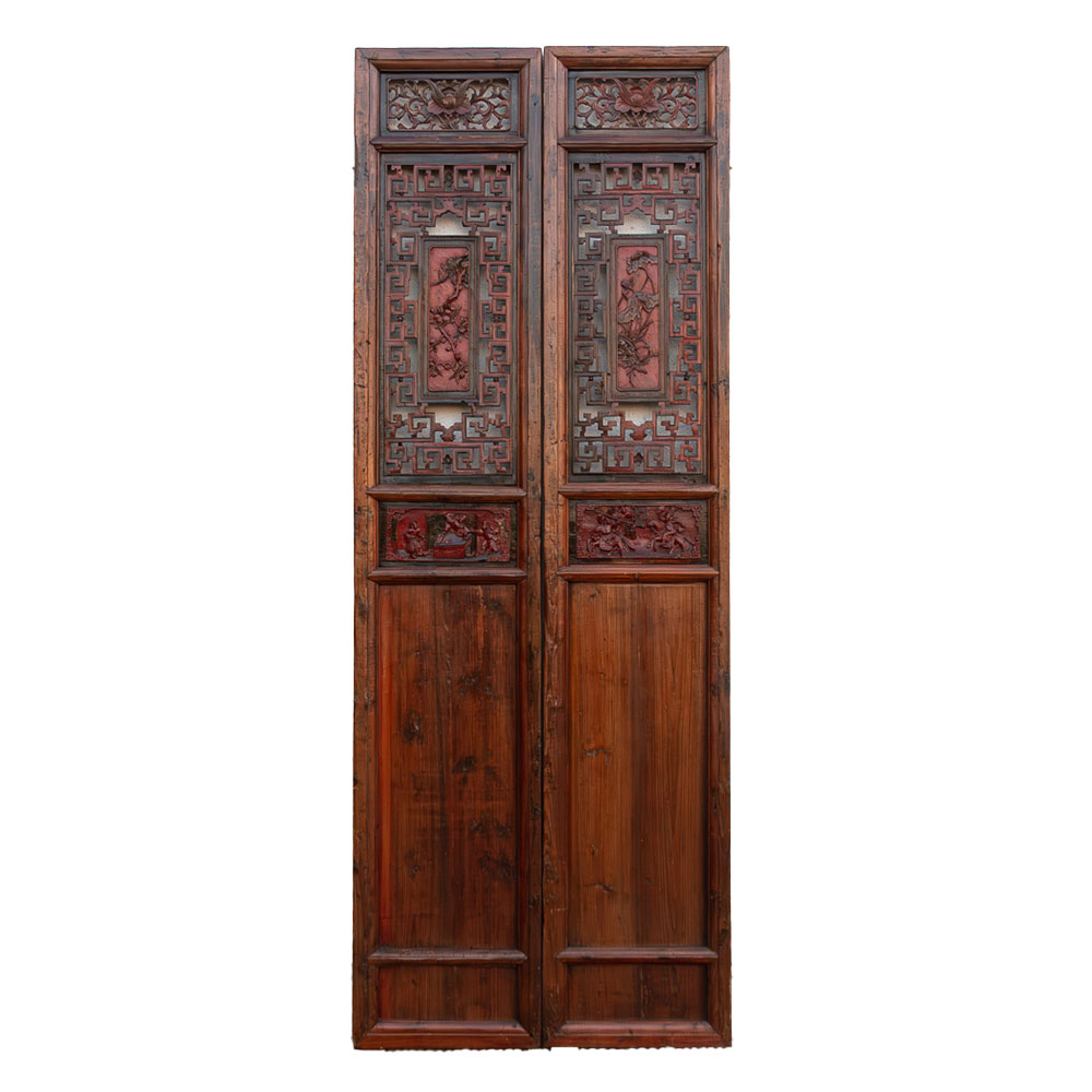 Monumental Tall Chinese Lattice Doors Monumental Tall Chinese Lattice Doors~P77757300