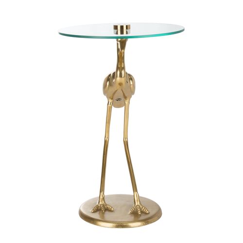 Shay Crane Accent Table, Gold~P69598075