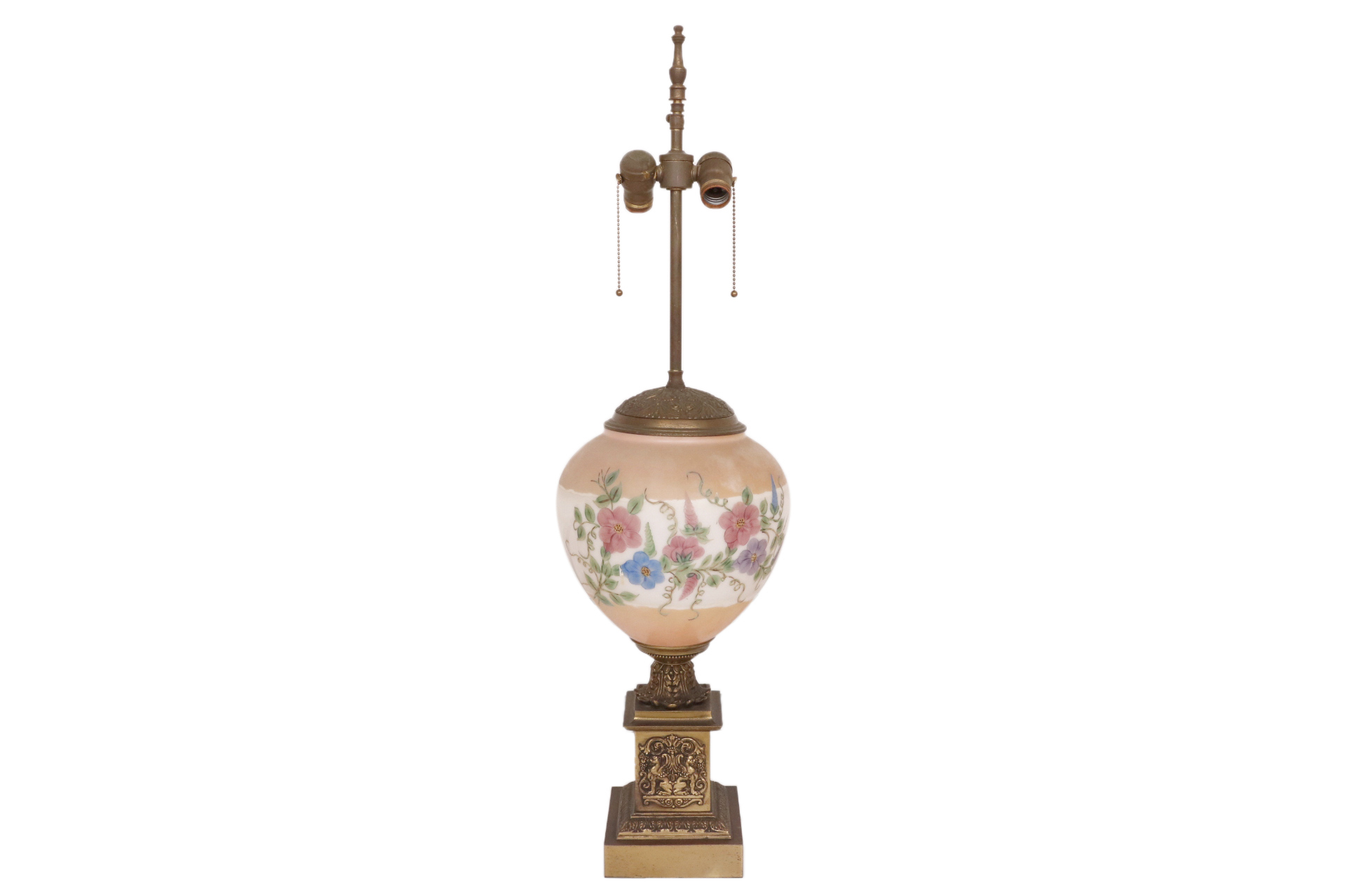 Antique Empire Painted Globe Table Lamp~P77604654