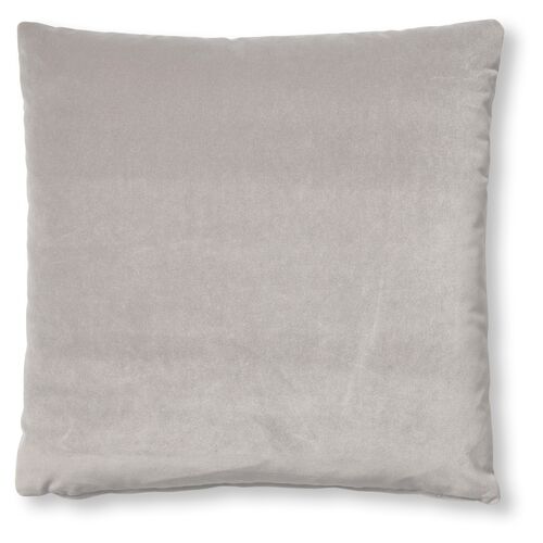 Hazel Pillow, Light Gray Velvet~P77483526