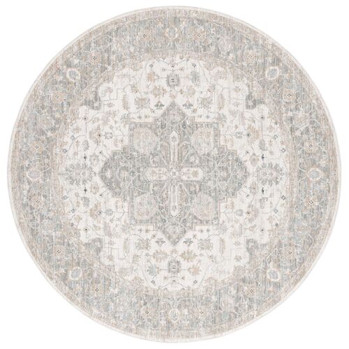 Archer Rug, Ivory/Blue