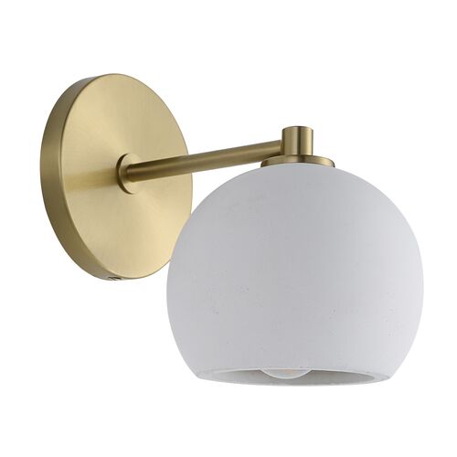 Cela Wall Sconce, Burnished Brass/Natural Cela Wall Sconce, Burnished Brass/Natural