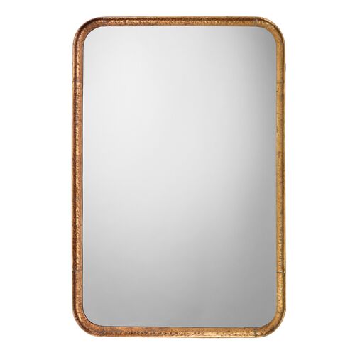 Principle Vanity Wall Mirror, Gold Leaf~P77606923
