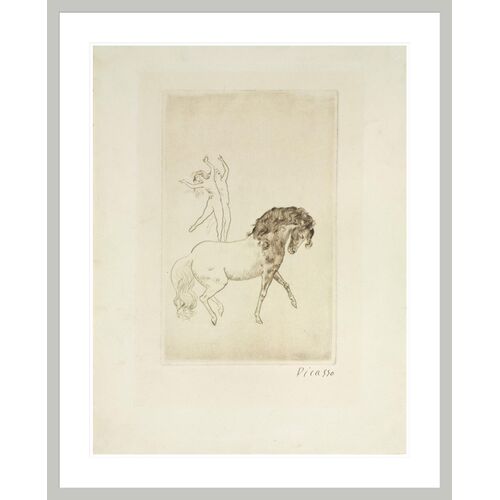 At the Circus by Pablo Picasso Framed Print