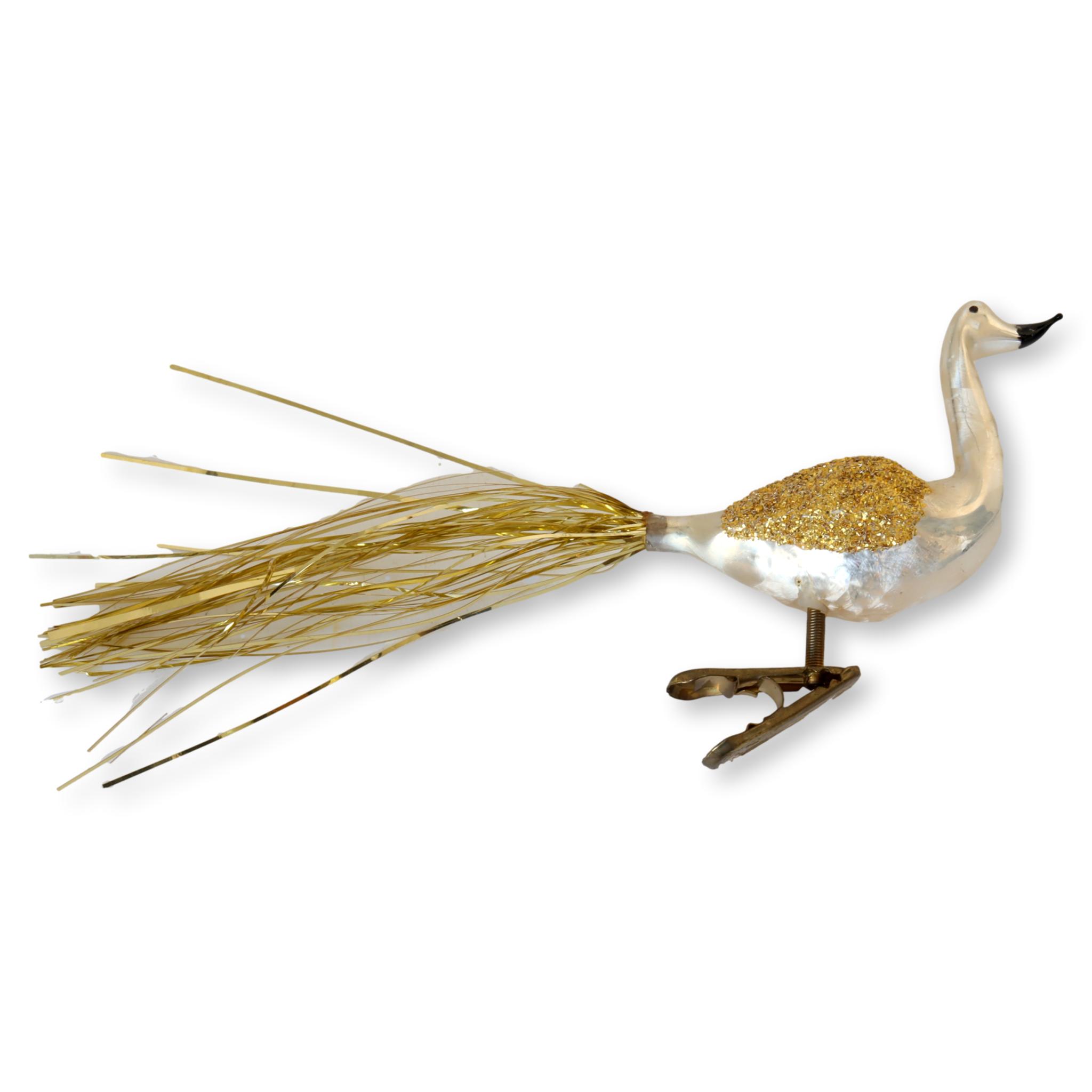 1960s Mercury Glass Bird Ornament~P77662597