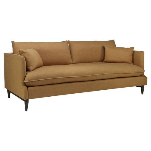 Merritt 90" Flange Sofa, Umber~P77651010
