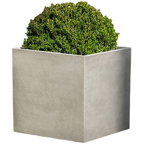 Cube Planter, Greystone