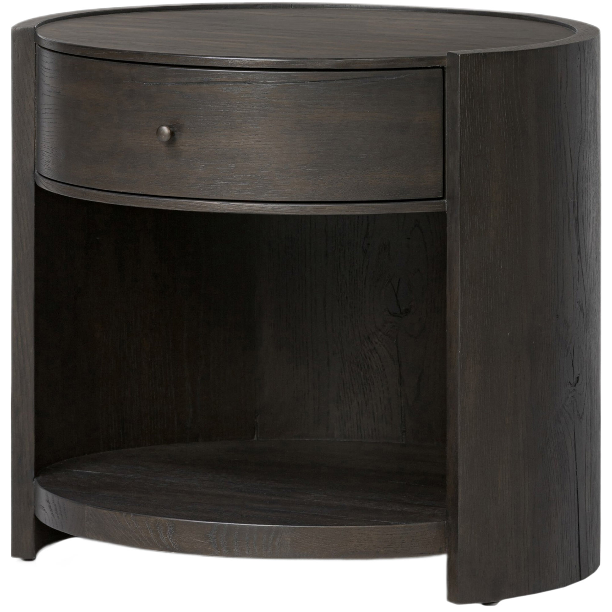 Oriala Nightstand, Smoked Black