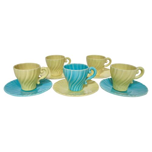 California Pottery Swirl Espresso Sets~P77618059