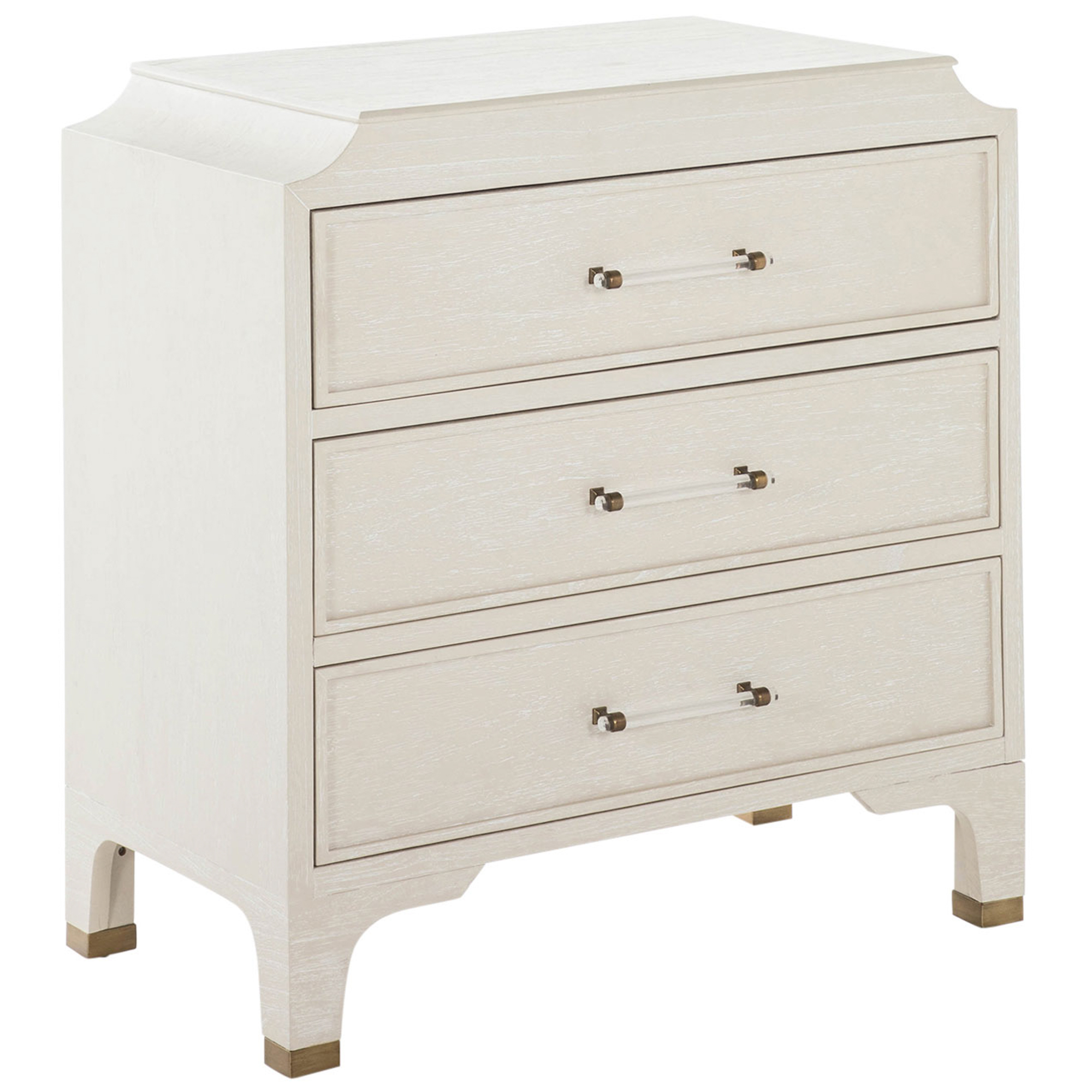 Alexandra 3-Drawer Chest, White