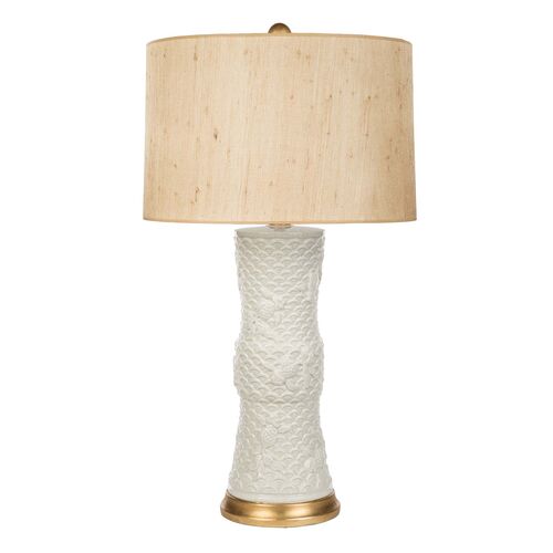 Shenzen Ceramic Table Lamp, Off White